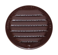 Maurice Franklin Brown Aluminum Gloss 0.020 ga. Mini Louver 2 L x 2 W in.