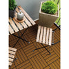 Aura 6 sq. ft. Honey Teak Composite Balcony/Deck Tiles 12 in. L x 12 in. W