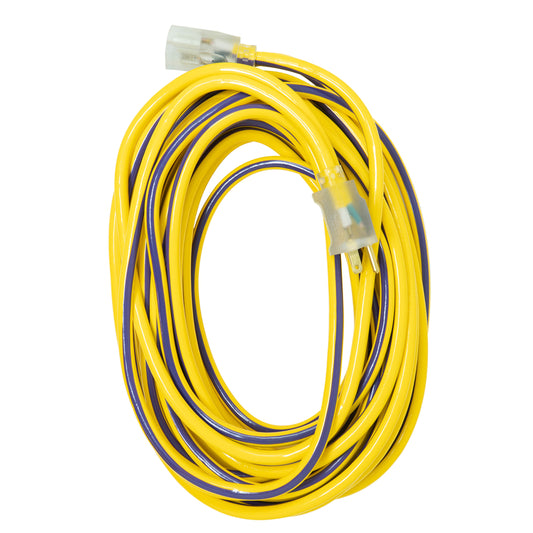 Southwire Outdoor 50 ft. L Purple/Yellow Extension Cord 12/3 SJTW