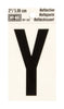 Hy-Ko 2 in. Reflective Black Vinyl Letter Y Self-Adhesive 1 pc. (Pack of 10)