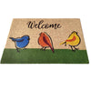 First Concept 18 in. W X 30 in. L Multi-Color Welcome Birds Coir Door Mat