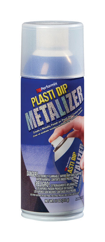 Plasti Dip Metalizer Flat/Matte Silver 5 to 10 sq. ft. Coverage Multi-Purpose Rubber Coating 11 oz.