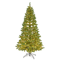 Celebrations Platinum 7 ft. Slim LED 700 lights Dalton Cluster Tree Christmas Tree