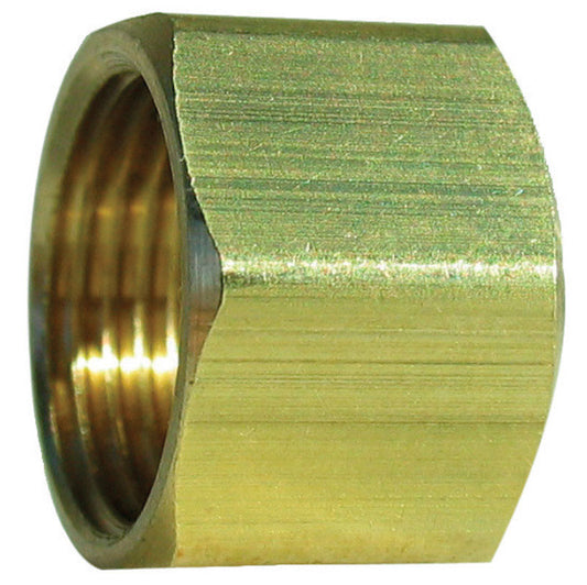 JMF 3/8 in. Compression Brass Nut (Pack of 25)