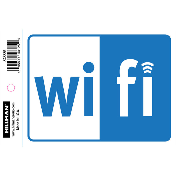 SIGN WIFI BLU 4X6" (Pack of 6)