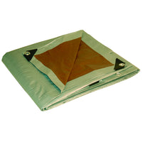 Foremost Dry Top 10 ft. W X 20 ft. L Heavy Duty Polyethylene Reversible Tarp Brown/Silver
