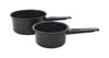 Columbian Home Granite Ware Black Ceramic Over Steel Nonstick Saucepan Set 1 qt. Capacity