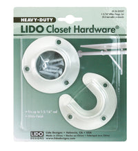 Lido 1-5/16 in. D Powder Coated Steel Closet Flange Set - Open Box