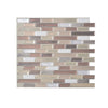 Smart Tiles 9.1 in. W X 10.2 in. L Beige/White Mosaic Vinyl Adhesive Wall Tile 4 pc (Pack of 6)