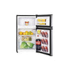Avanti 3.1 cu ft Black/Silver Stainless Steel Compact Refrigerator 320 W