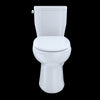 TOTO® Entrada™ Two-Piece Elongated 1.28 GPF Universal Height Toilet, Cotton White - CST244EF#01