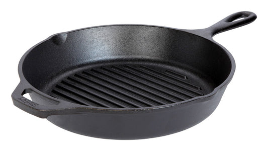Lodge Cast Iron Grill Pan 10-1/4 in. Black
