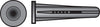 Hillman .25 in. D X 1-3/8 in. L Plastic Flat Head Conical Anchor 50 pk - Deal of The Week