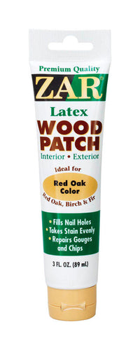 ZAR Red Oak Indoor/Outdoor Paintable 1-Part Formula Latex Wood Patch 3 oz.