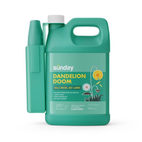 Herbicida Sunday Dandelion Doom, líquido listo para usar, 128 oz (paquete de 3)