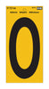 Hy-Ko 5 in. Reflective Vinyl Black 0 Number Self-Adhesive