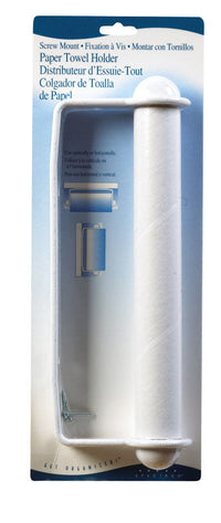 Spectrum Plastic Paper Towel Holder 4.8 in. H X 2.3 in. W X 13.5 in. L - Open Box
