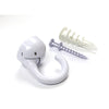 Hangman White Metal Double Headed Hanger 100 Lb. 1 Pk - Deal of The Week