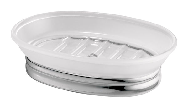 Jabonera York esmerilada de 5,5 x 3,75 x 1,5 pulgadas, modelo 43087 de Interdesign