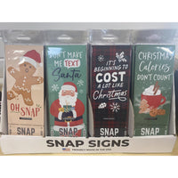 P Graham Dunn Assorted Snap Sign Table Decor (Pack of 24)