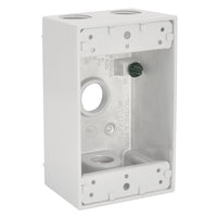 Bell 18.3 cu in Rectangle Die-Cast Aluminum 1 gang Weatherproof Box White