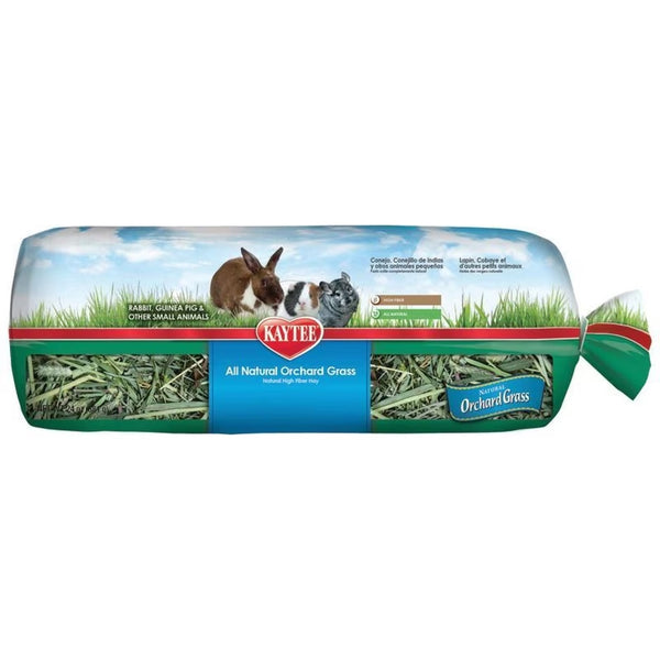 Kaytee Natural Orchard Grass High Fiber Hay for Rabbits Guinea Pigs and Small Animals 24 oz