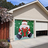 Celebrations Santa 7 ft. x 8 ft. Garage Door Cover