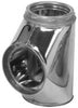 Selkirk Sure Temp 14.75 in. X 8 in. X 8 in. Stainless Steel Vent Tee with Cap
