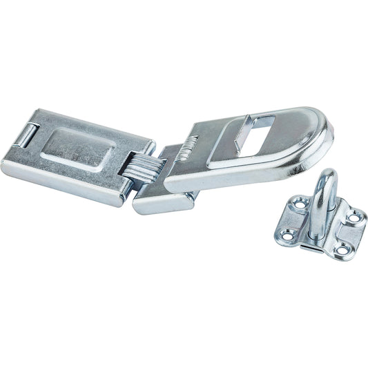 National Hardware Zinc-Plated Steel 7-3/4 in. L Double Hinge Safety Hasp (Pack of 3)