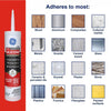 GE Supreme White Supreme Silicone Kitchen and Bath Silicone 10.1 oz. (Pack of 12)