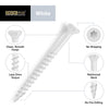 Deck Plus No. 8  x 1-5/8 in. L Star Flat Head Exterior Deck Screws 1 lb.