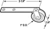 Prime-Line 1 in. D X 1/4 in. L Plastic/Steel Spring Tension Roller Assembly 2 pk