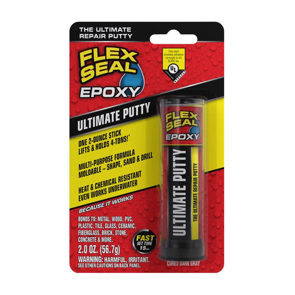 Barra epoxi de resistencia ultraalta Flex Seal Epoxy de Flex Seal Family of Products, gris, 2 oz