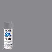 Rust-Oleum Painter's Touch Ultra Cover Primer Flat Gray Spray Paint 12 oz. (Pack of 6)