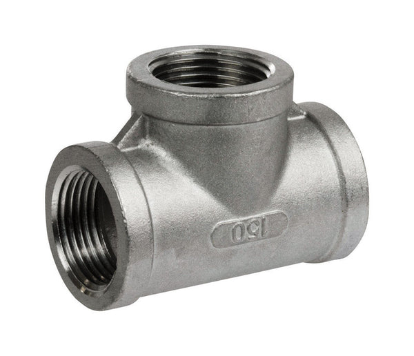 Rosca en T de acero inoxidable Smith-Cooper de 1-1/2 pulg. FPT X 1-1/2 pulg. D FPT Rosca en T de acero inoxidable Smith-Cooper de 1-1/2 pulg. FPT