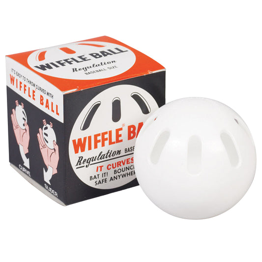 Wiffle White Lightweight Tough Rubbery Plastic Baseball 9 Dia. in. (Pack of 12)