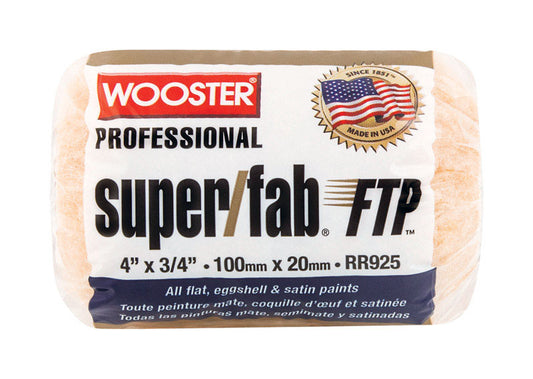 Wooster Super/Fab FTP Synthetic Blend 4 in. W X 3/4 in. Trim Paint Roller Cover 1 pk