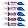 Lenox METALWOLF 4 in. Bi-Metal WAVE EDGE Reciprocating Saw Blade 14 TPI 5 pk