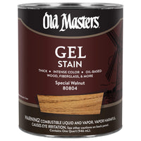 Old Masters Semi-Transparent Special Walnut Oil-Based Alkyd Gel Stain 1 qt