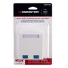 Monster Just Hook It Up White 1 gang Plastic Surface Mount Housing 1 pk