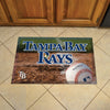 MLB - Tampa Bay Rays Rubber Scraper Door Mat
