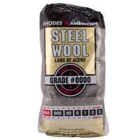 Rhodes American 0000 Grade Super Fine Steel Wool Pad 12 pk (Pack of 6)