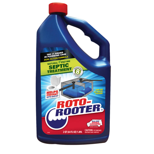 Roto-Rooter Professional-Strength Liquid Septic System Treatment 64 oz. (Pack of 4)