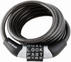 Wordlock 1/4 in. W X 4 ft. L Vinyl Covered Steel 4-Dial Combination Cable Lock