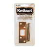 Kwikset 7.2 in. H X 0.6 in. L Polished Brass Gold Metal Deadbolt Strike