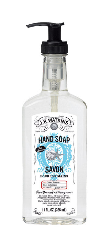 J.R. Watkins Ocean Breeze Scent Liquid Hand Soap 11 (Pack of 6)