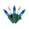 Celebrations Classic LED T5 Blue/Pure White 100 ct String Christmas Lights 24.75 ft.