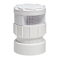 TurboVent 250 Series Schedule 40 1-1/2 in. Hub  x 2 in. Dia. Hub PVC Air Admittance Valve - Open Box
