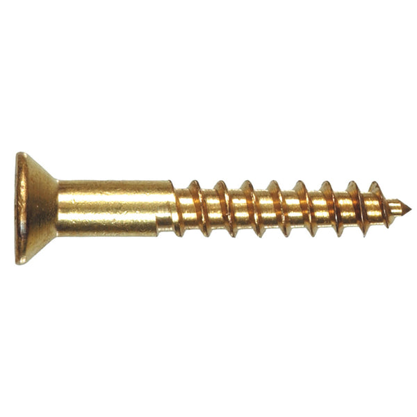 HILLMAN No. 12 Ga. X 1-1/4 in. L Phillips Coarse Wood Screws 100 pk - Deal of The Week