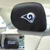 NFL - Los Angeles Rams  Embroidered Head Rest Cover Set - 2 Pieces